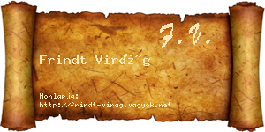 Frindt Virág névjegykártya